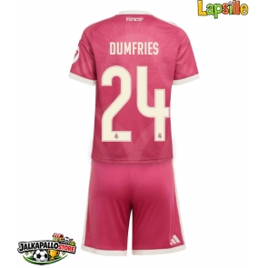 Real Madrid Denzel Dumfries #24 Kolmaspaita Lapsille 2026-27 Lyhythihainen (+ shortsit)